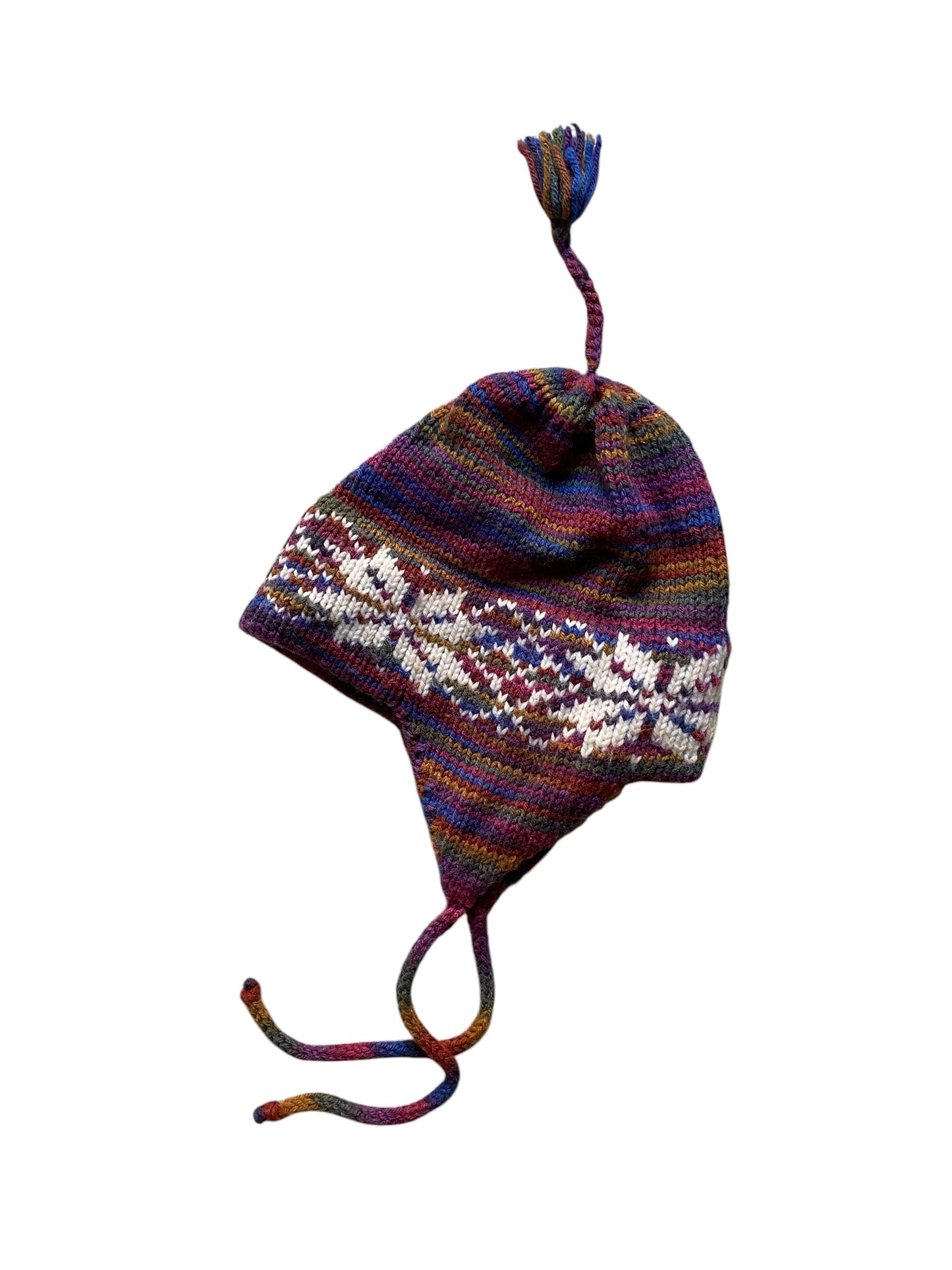 Handmade knit hat older children/adult