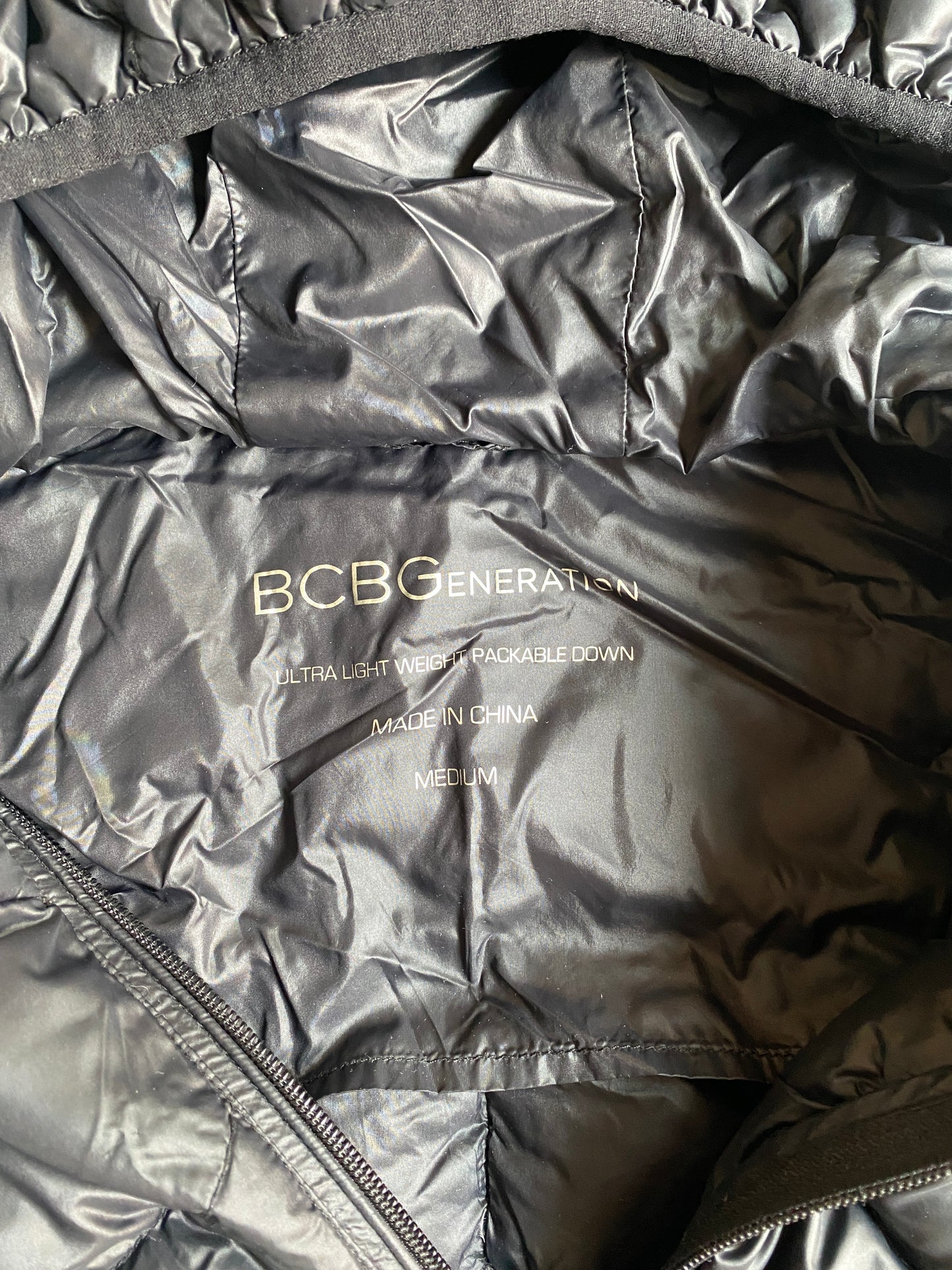 Black down puffer jacket medium adult (women’s) | BCB Generation