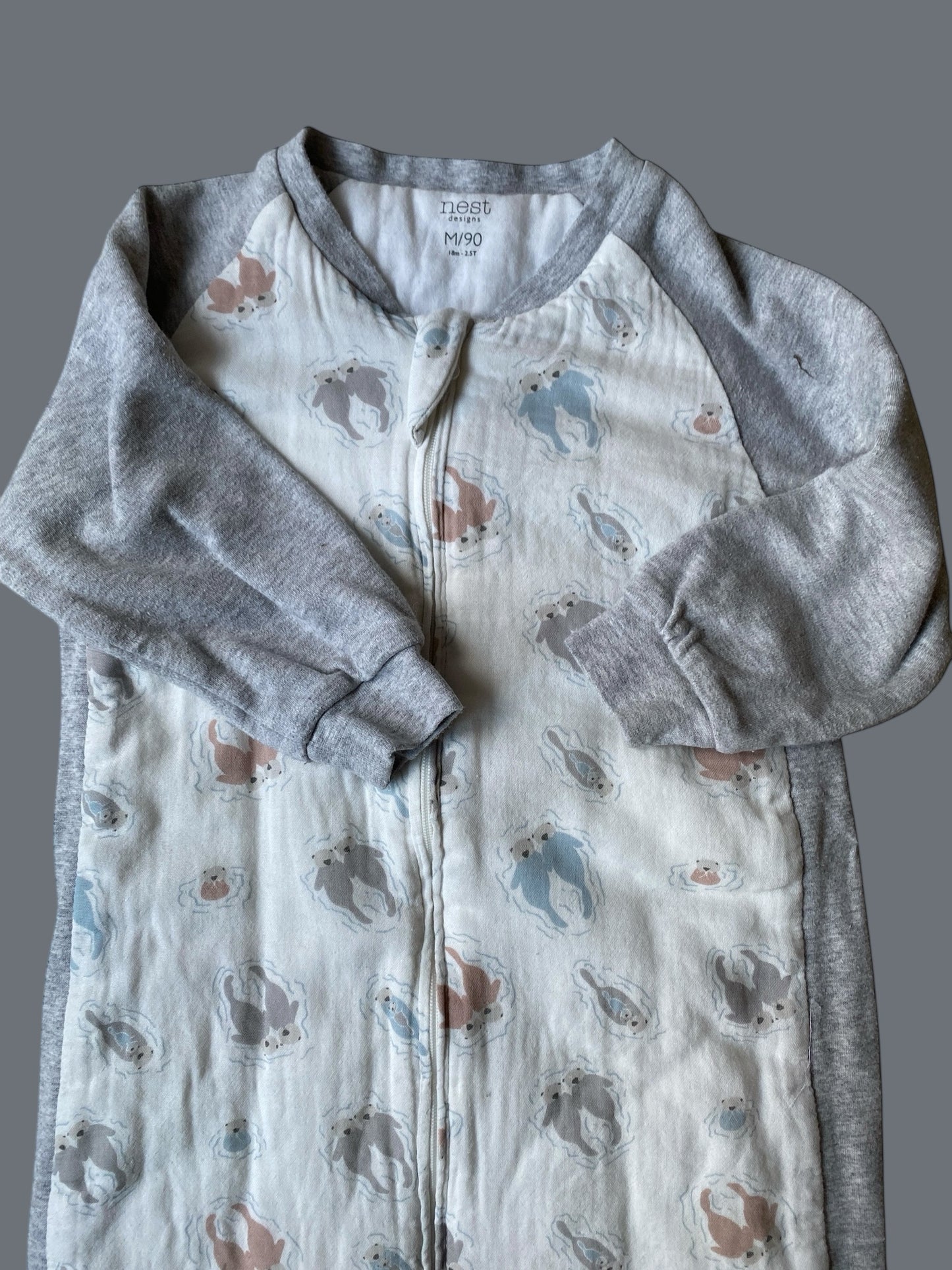 Otter footed sleepsack 2-way zip 18m- 2.5Y | Nest Design