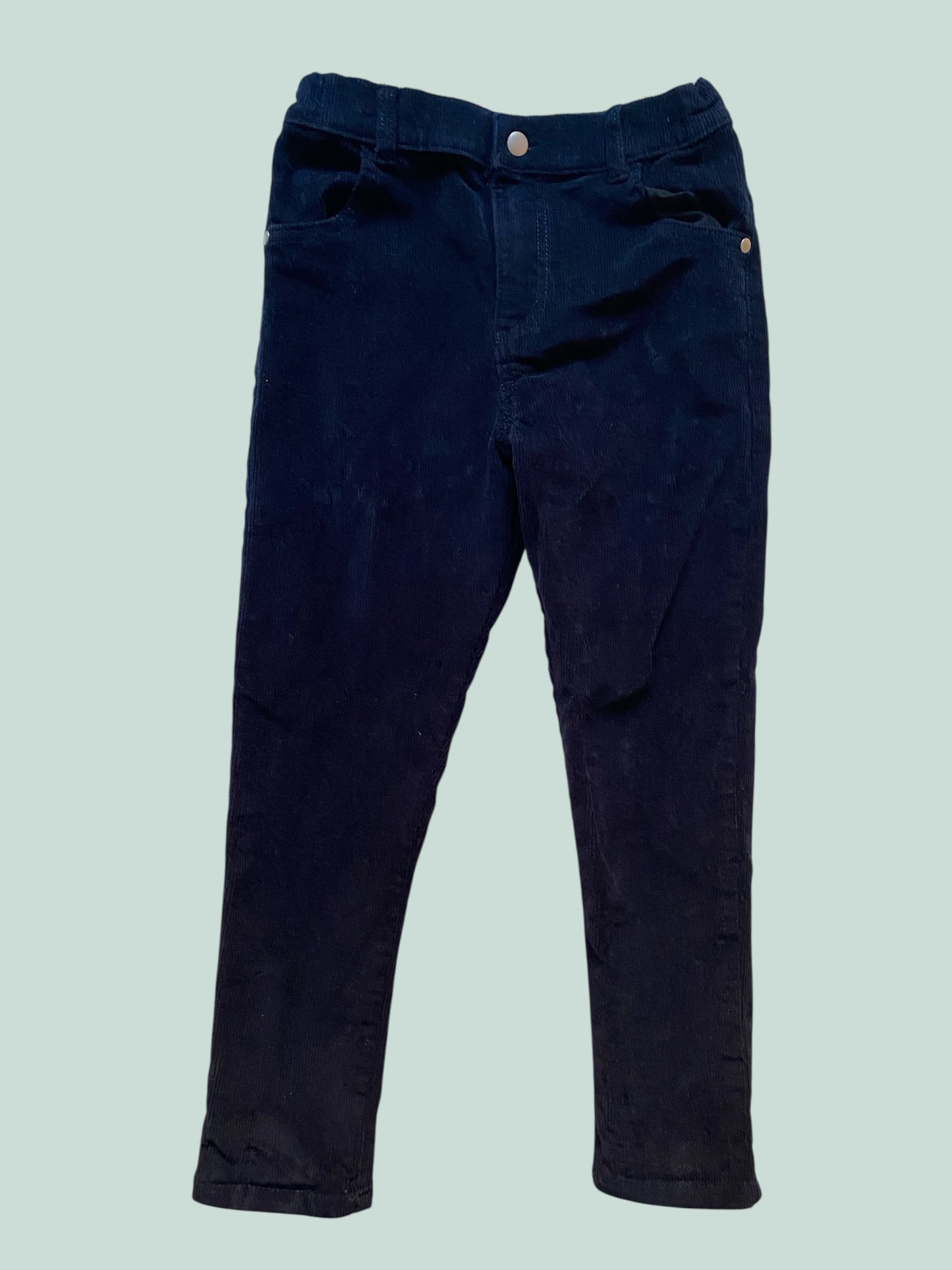 Dark navy cotton corduroy pants 6-7Y | F&F