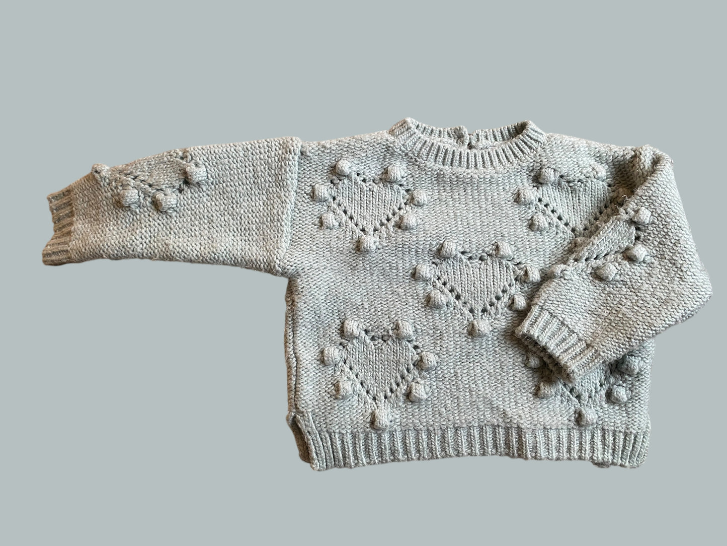 Light blue knit sweater 12-18m | Zara