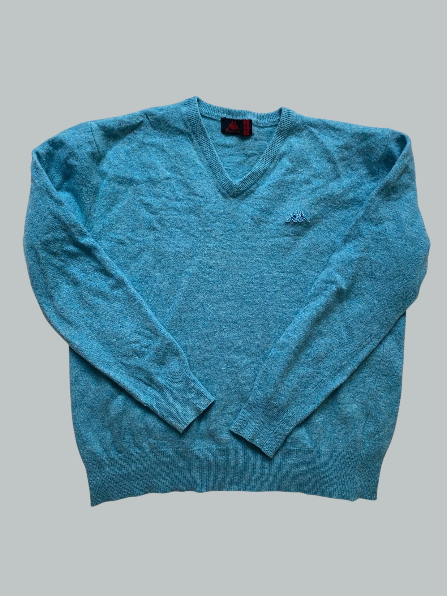 Lambswool blend blue knit sweater ~10-12Y (large) | Robe di Kappa