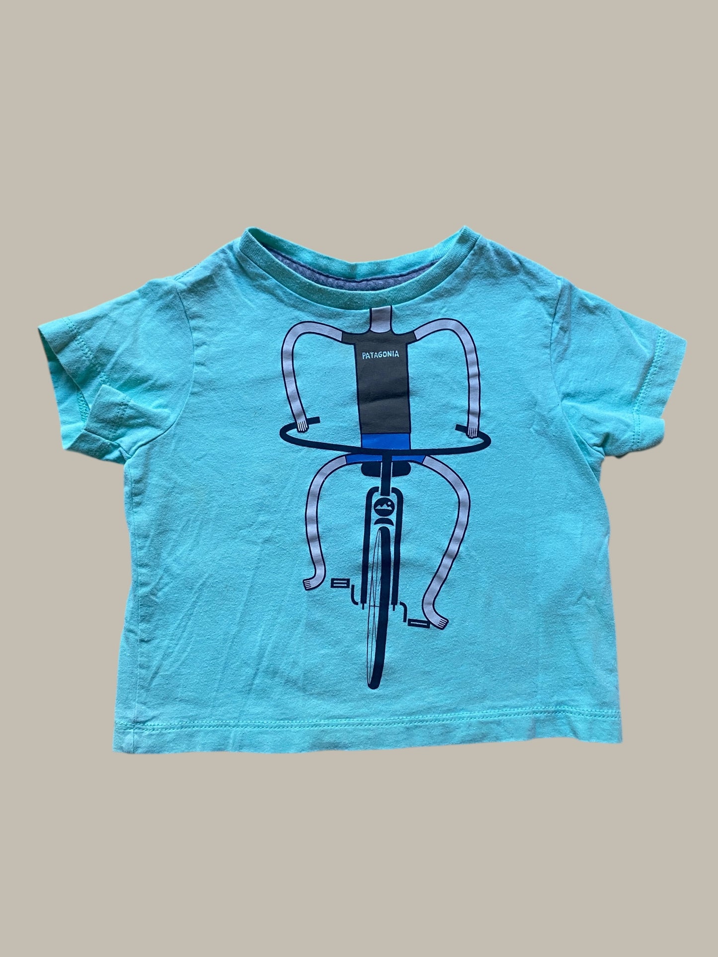 Cotton bike t-shirt 3-6m (generous) | Patagonia