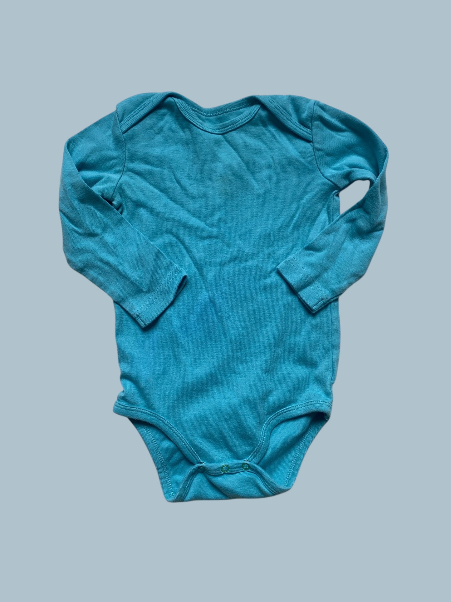 Organic cotton long sleeve onesie 12-18m | Primary - multiple colours
