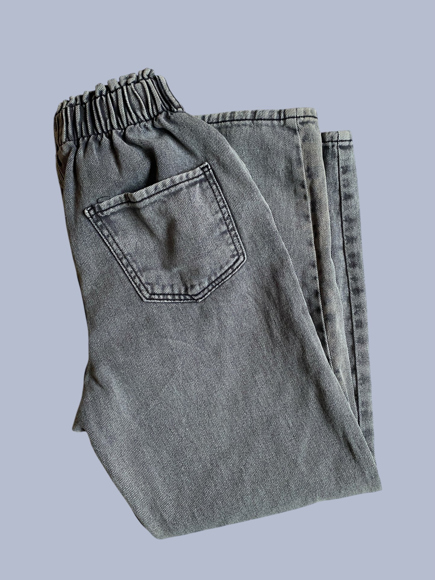 Grey cotton relaxed fit jeans 9-10Y | H&M