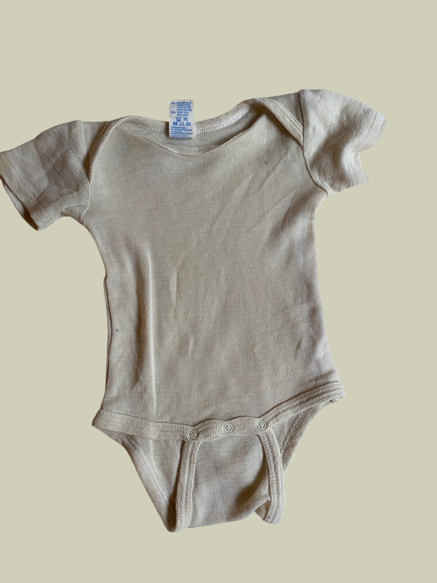 Wool cream onesie 3-6m | Engel