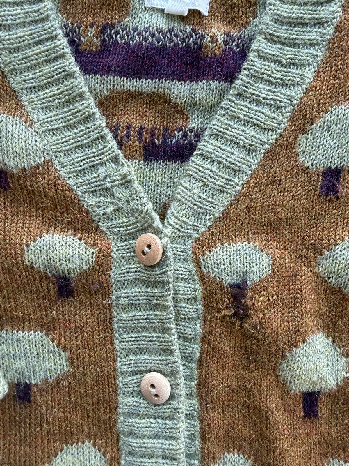 Baby alpaca tree knit cardigan 18m | Oeuf