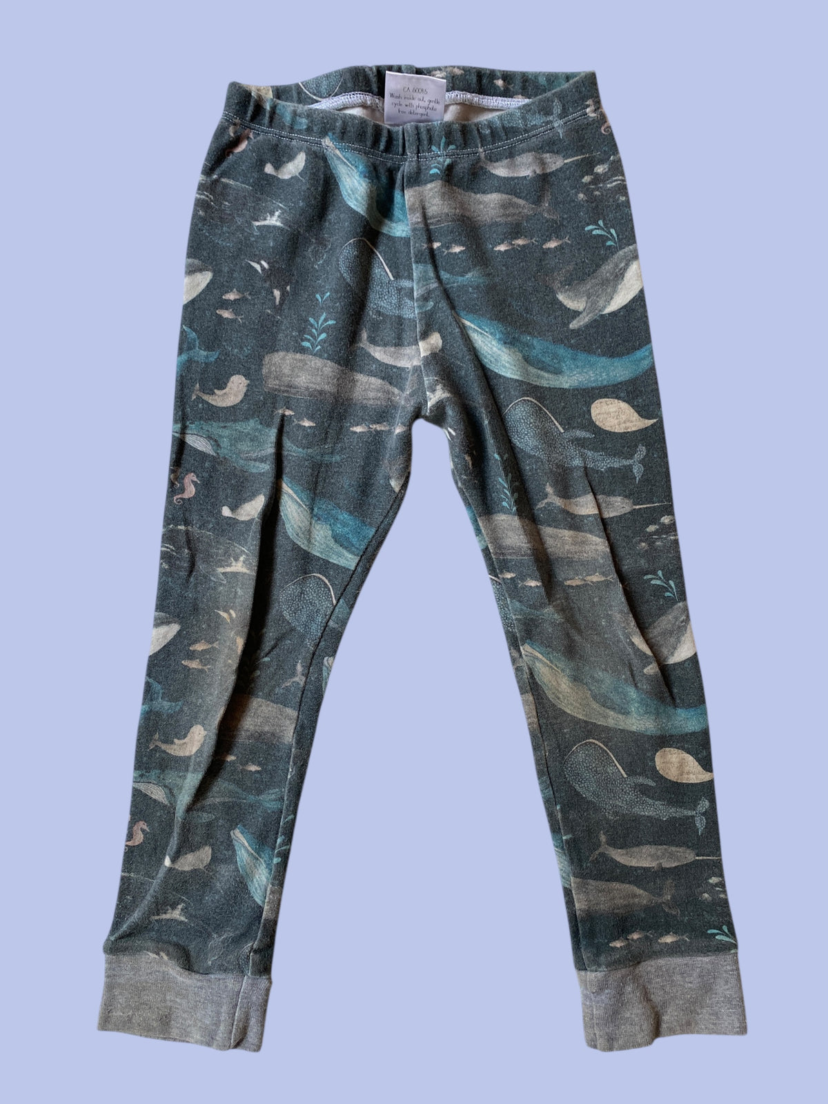 Organic cotton whale leggings 2-3Y | Olive Me Handmade (Copy)