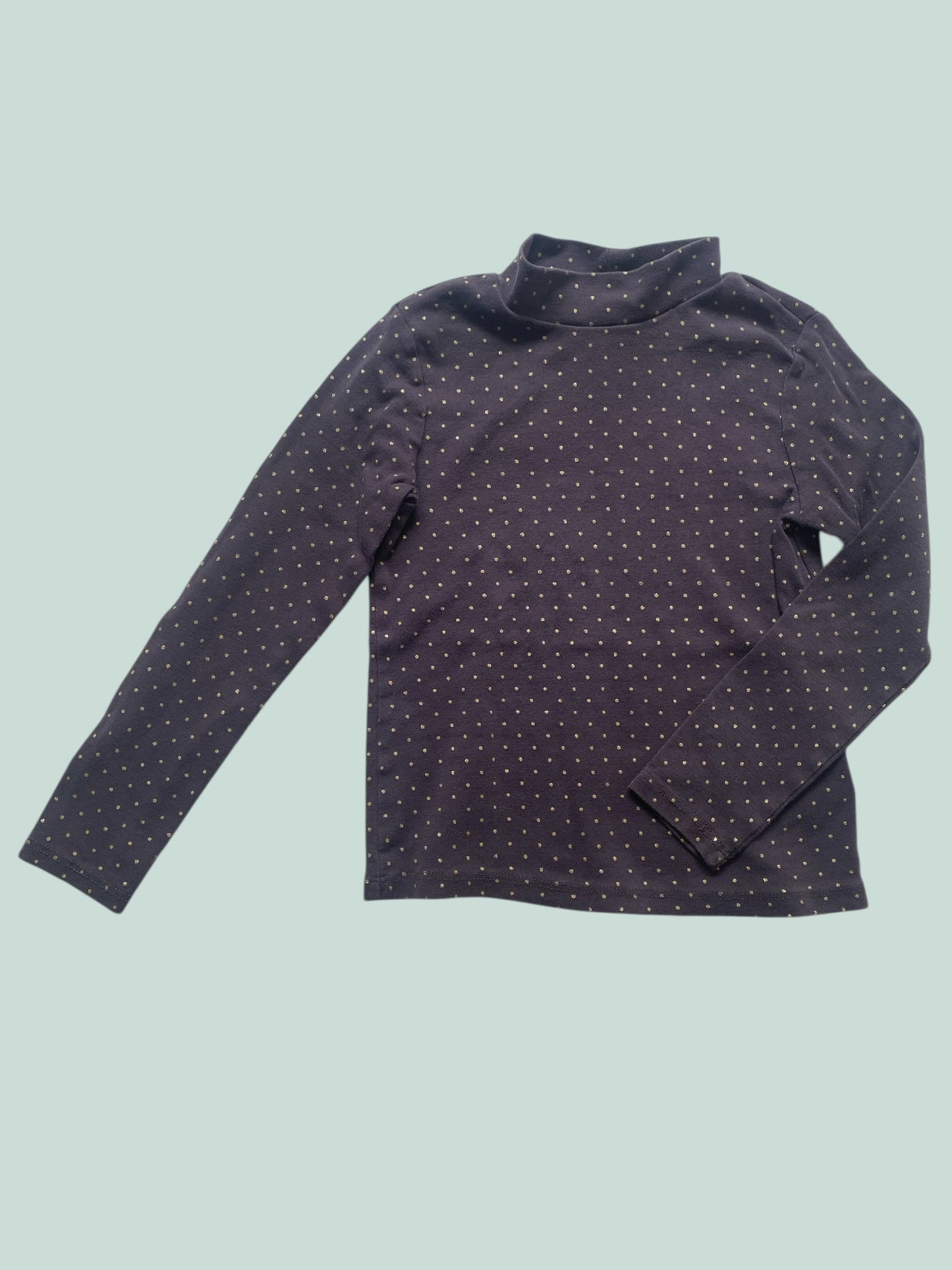 Organic cotton long sleeve mock neck top 4-6Y | H&M