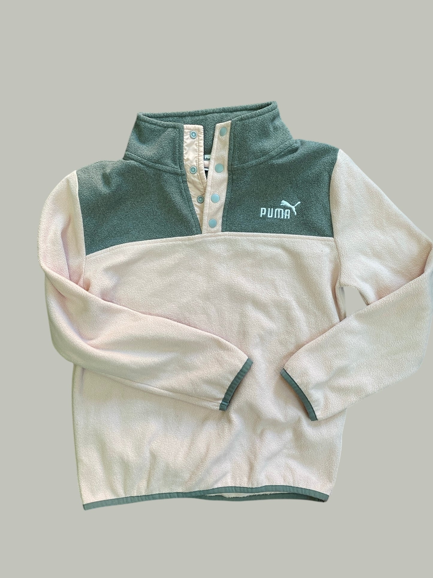 Light pink and grey fleece sweater 14-16Y or adult small | Puma