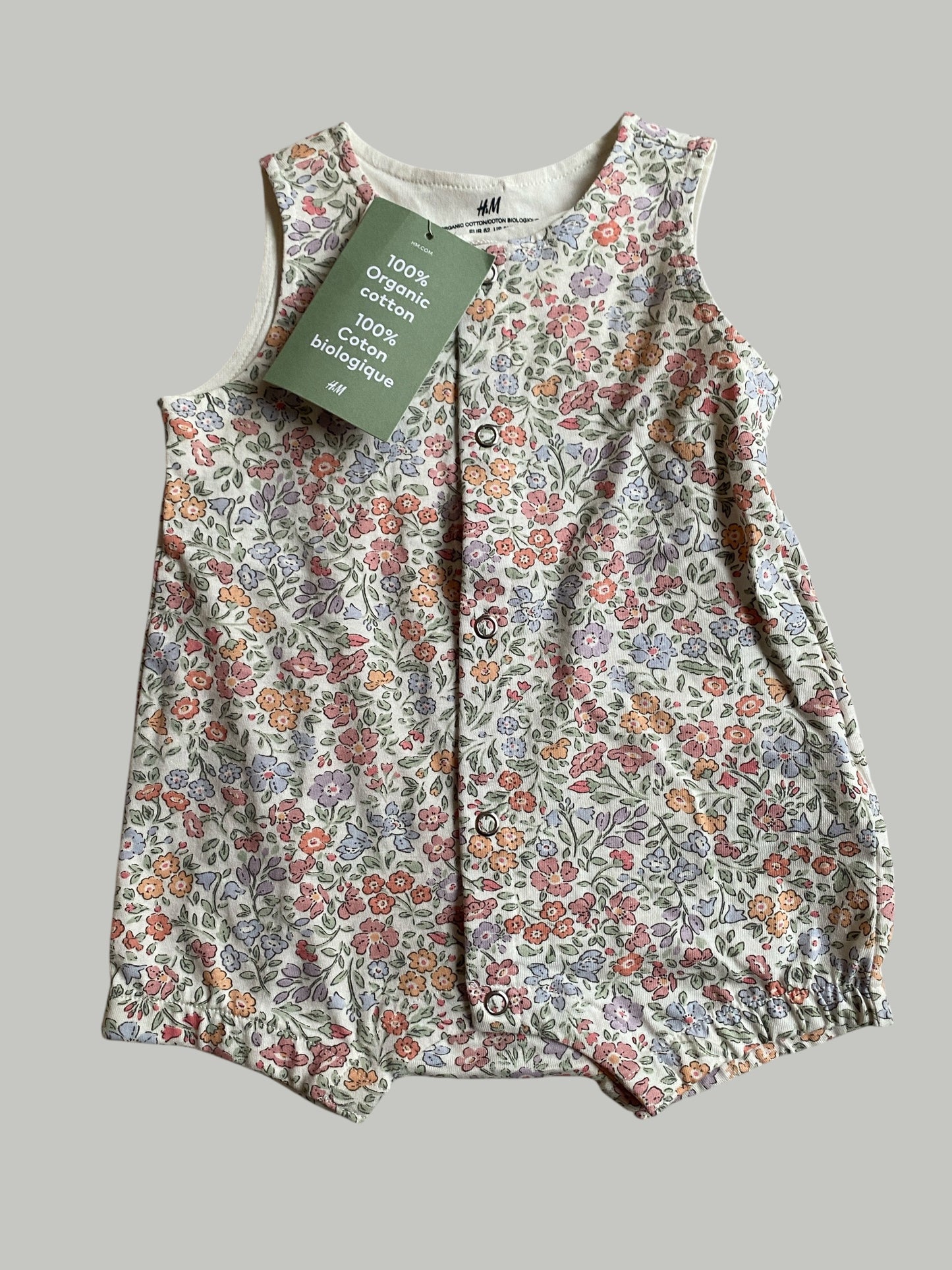 Organic cotton shorty romper 3m | H&M
