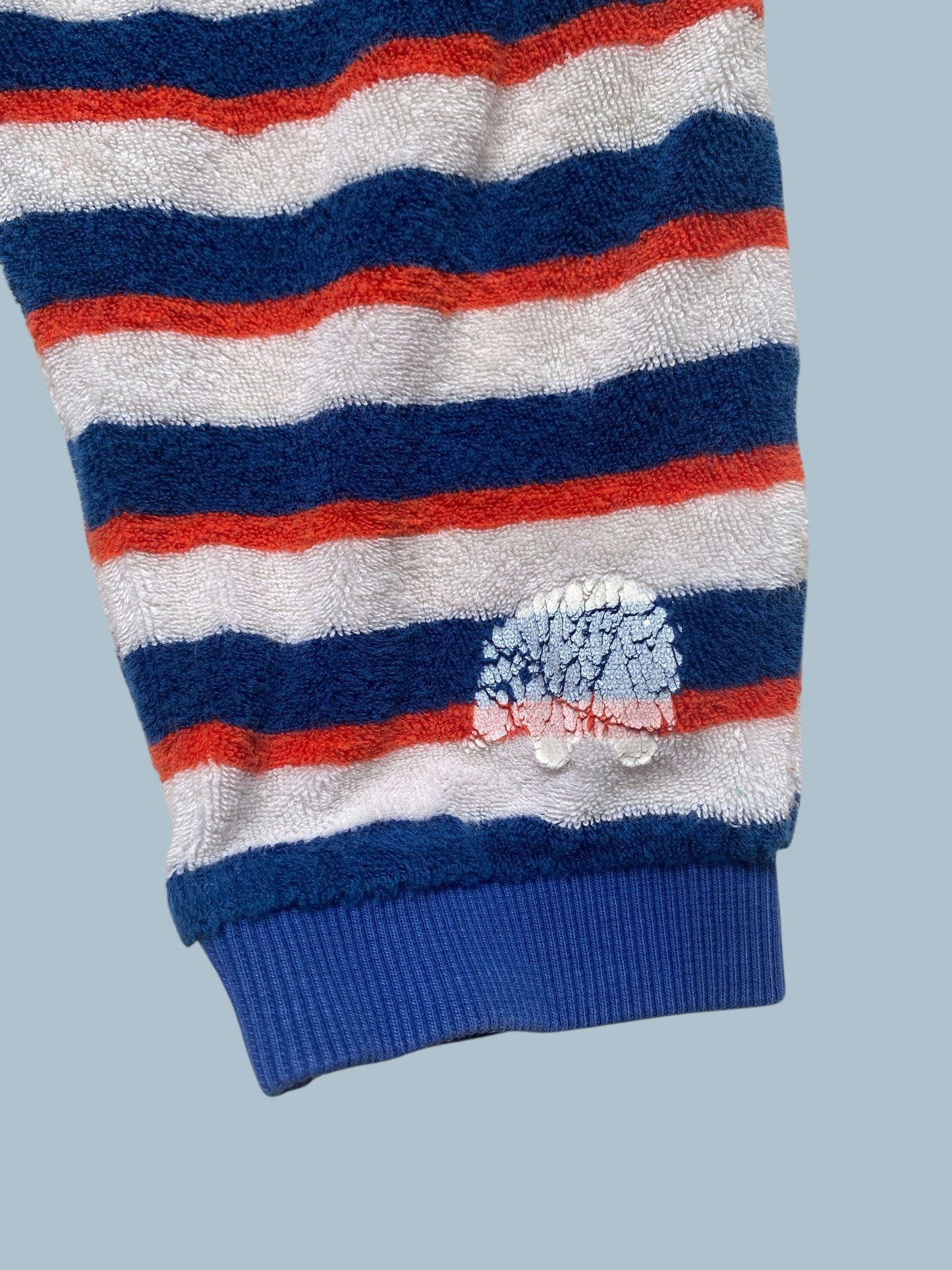 Striped terry pants 9-12m (generous) | Alba of Denmark