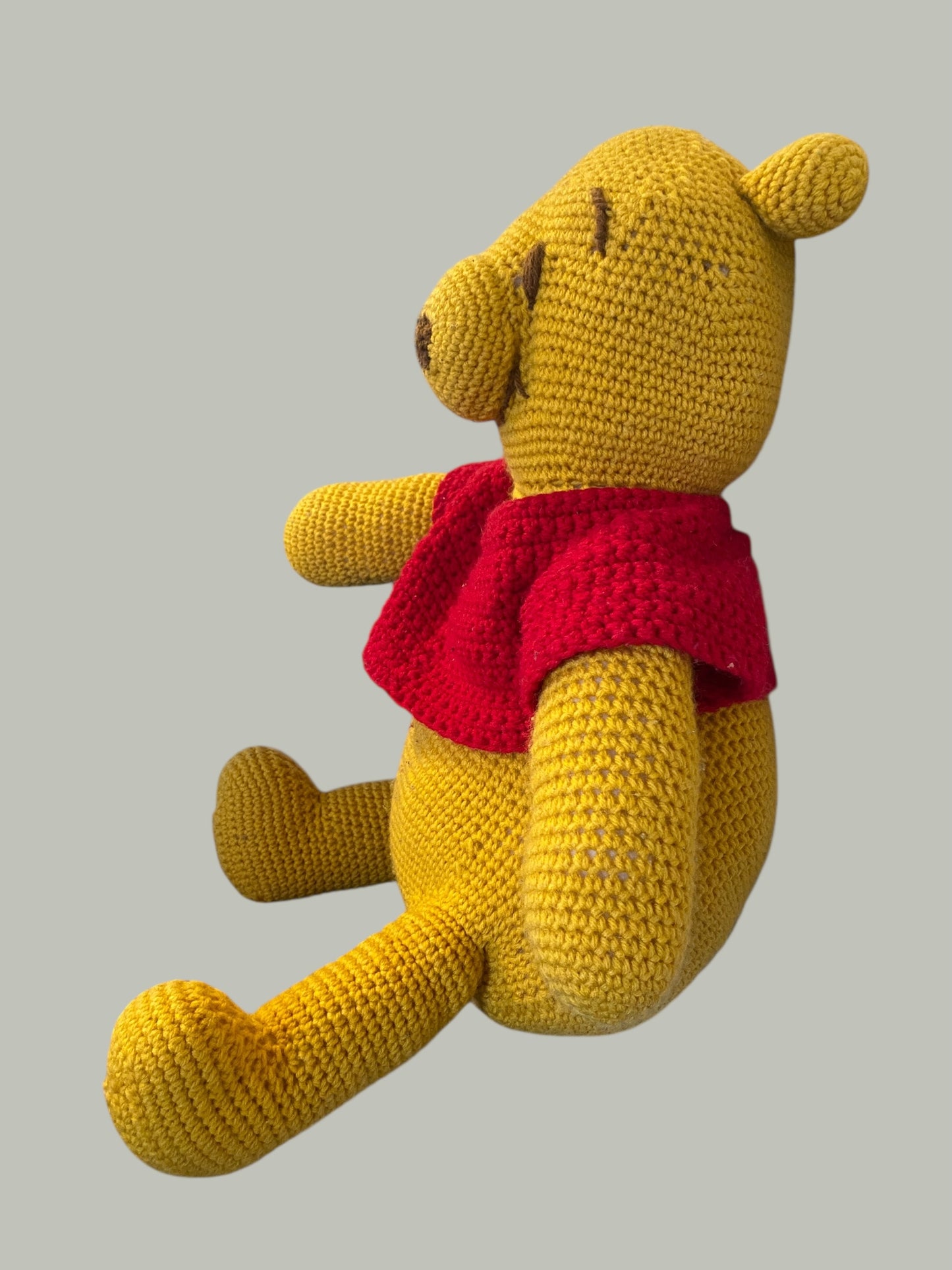 Oversized 25” crocheted Winnie the Pooh stuffy | Handmade *pickup only*