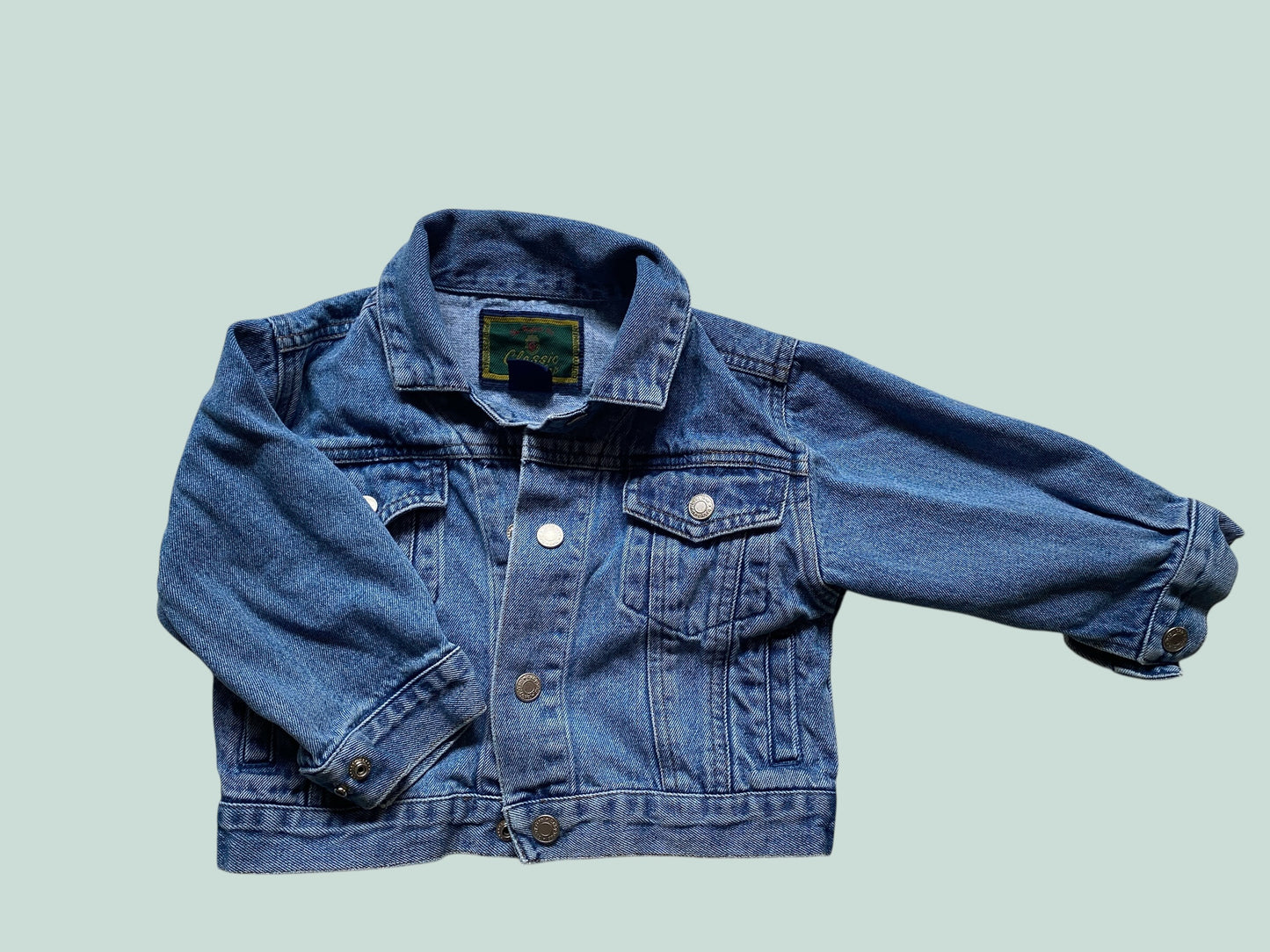 Cotton denim jacket 12-24m (generous) | Gap