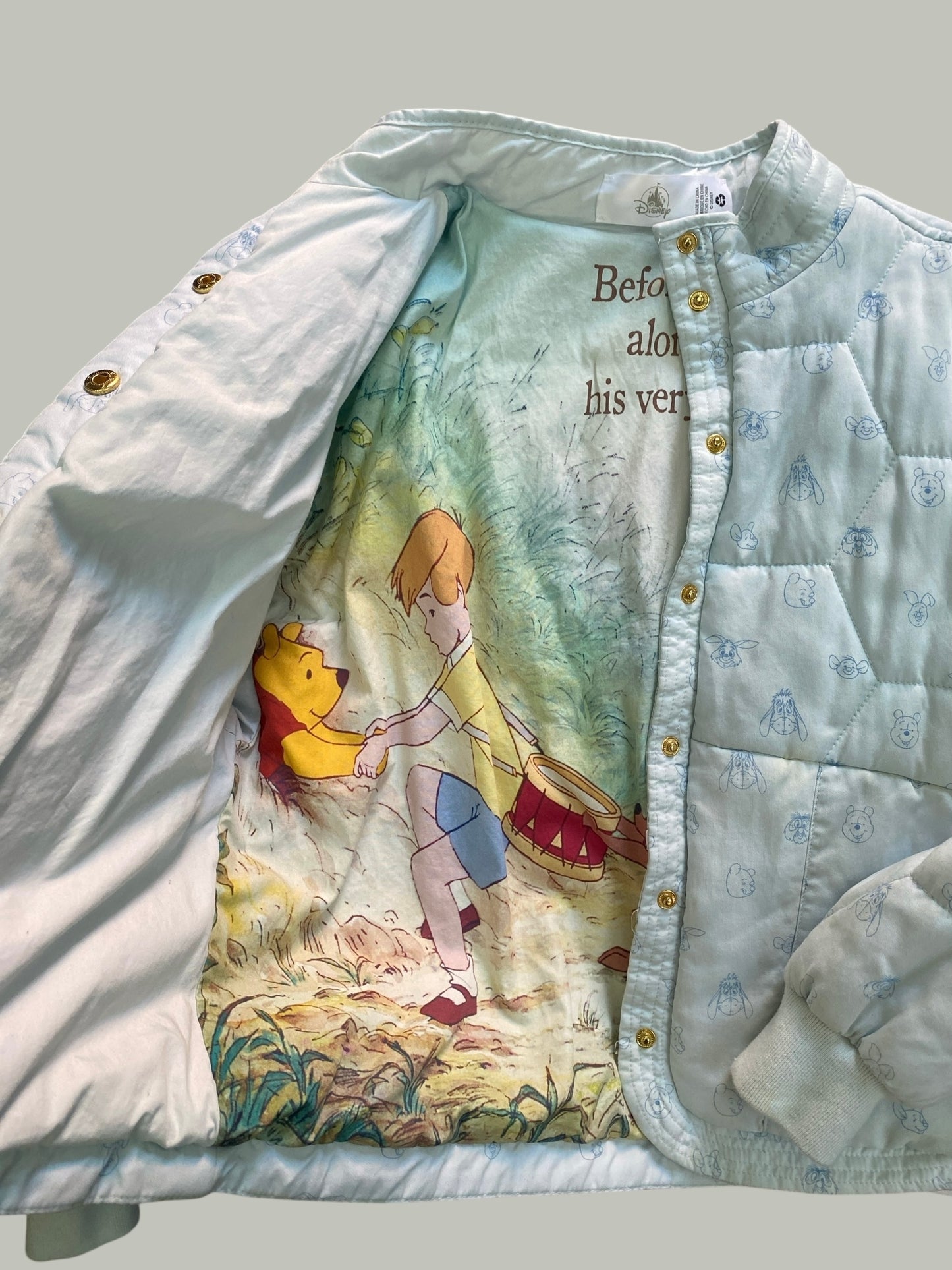 Winnie the Pooh reversible quilted bomber jacket adult XS-S | Disney