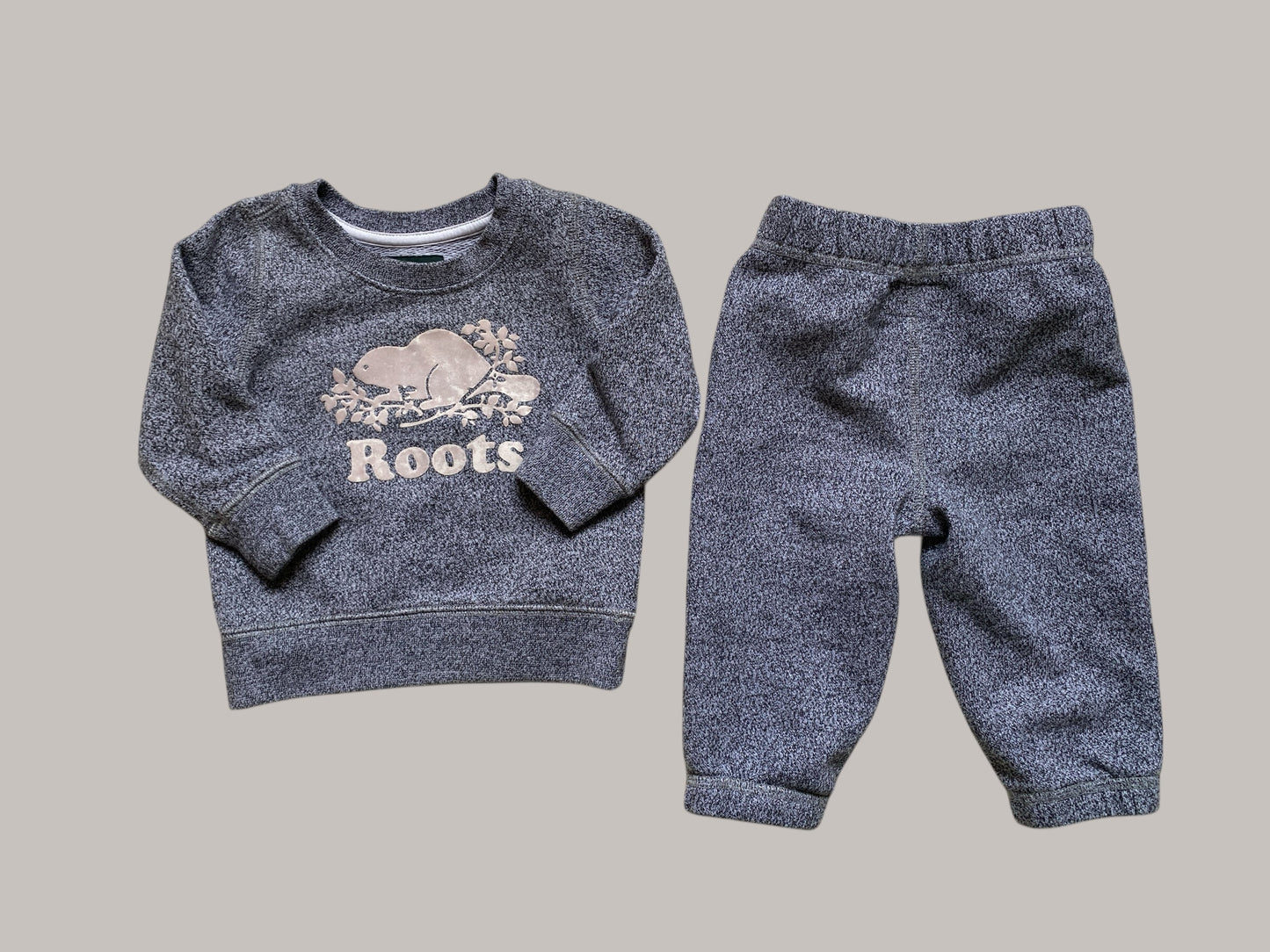 Organic cotton blend sweater and jogger set 6-12m | Roots