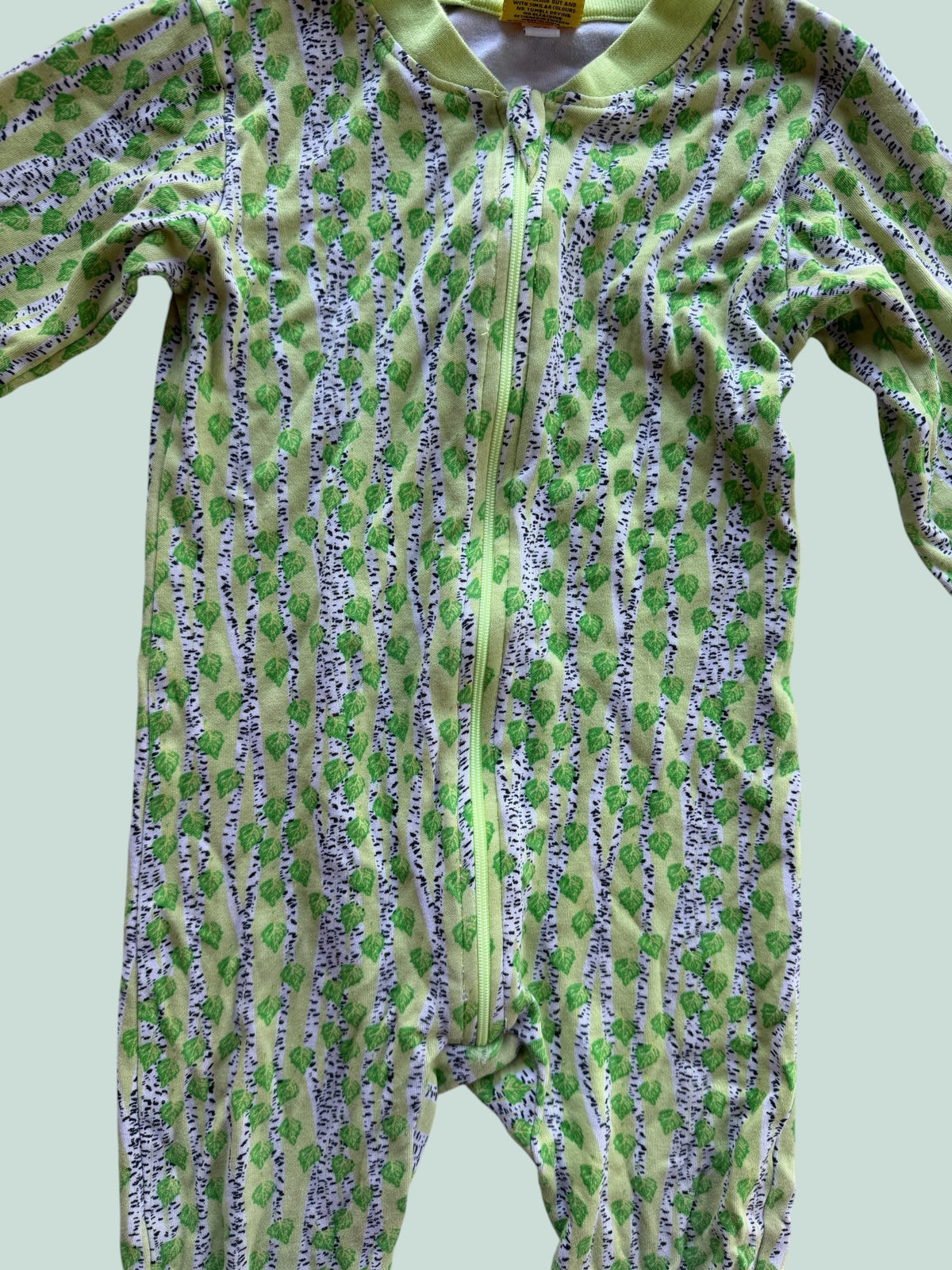 Organic cotton birch tree zipper suit 18m (92) | Duns Sweden