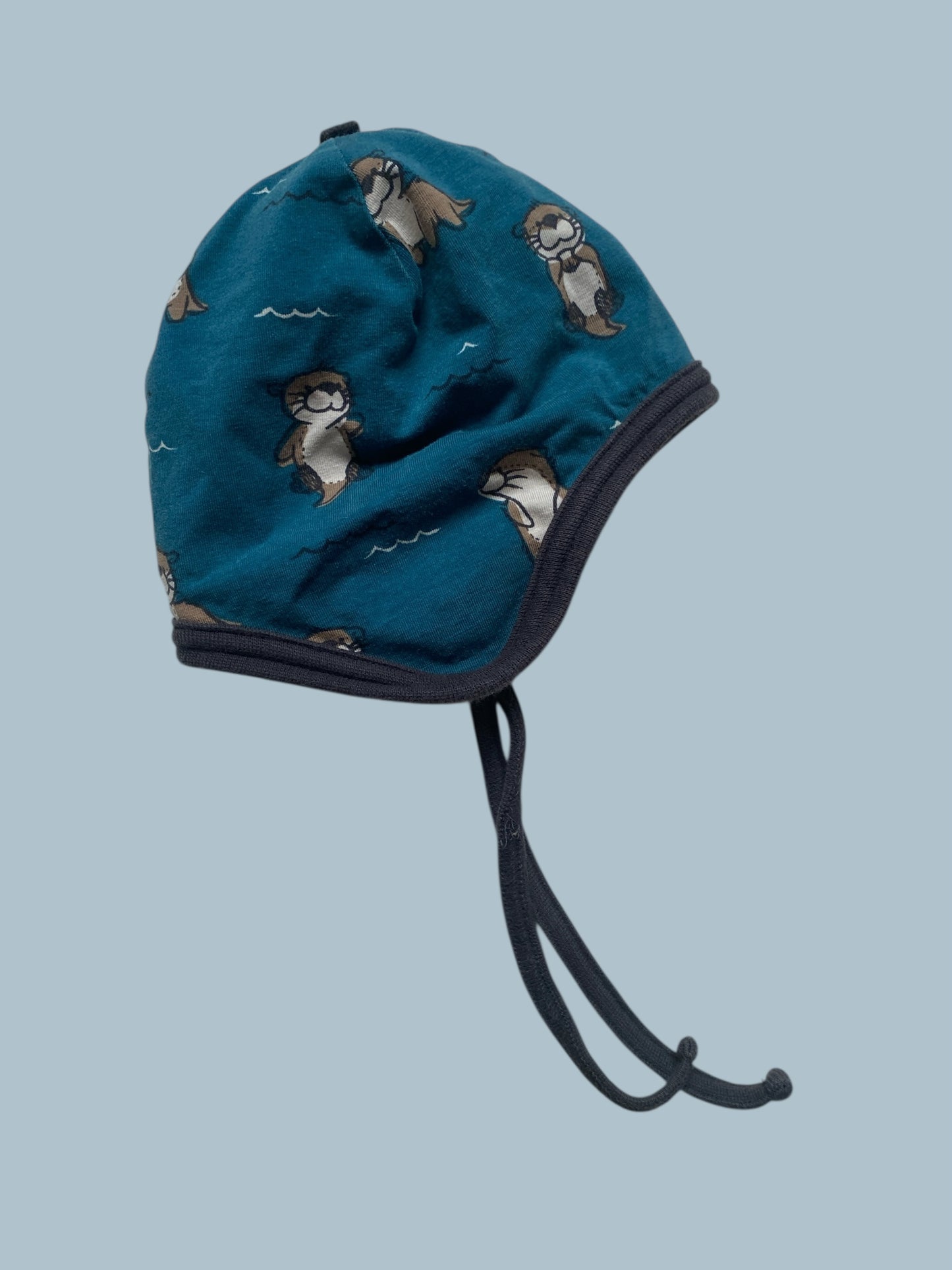 Velour lined organic cotton bonnet 4-9m | Maxomorra