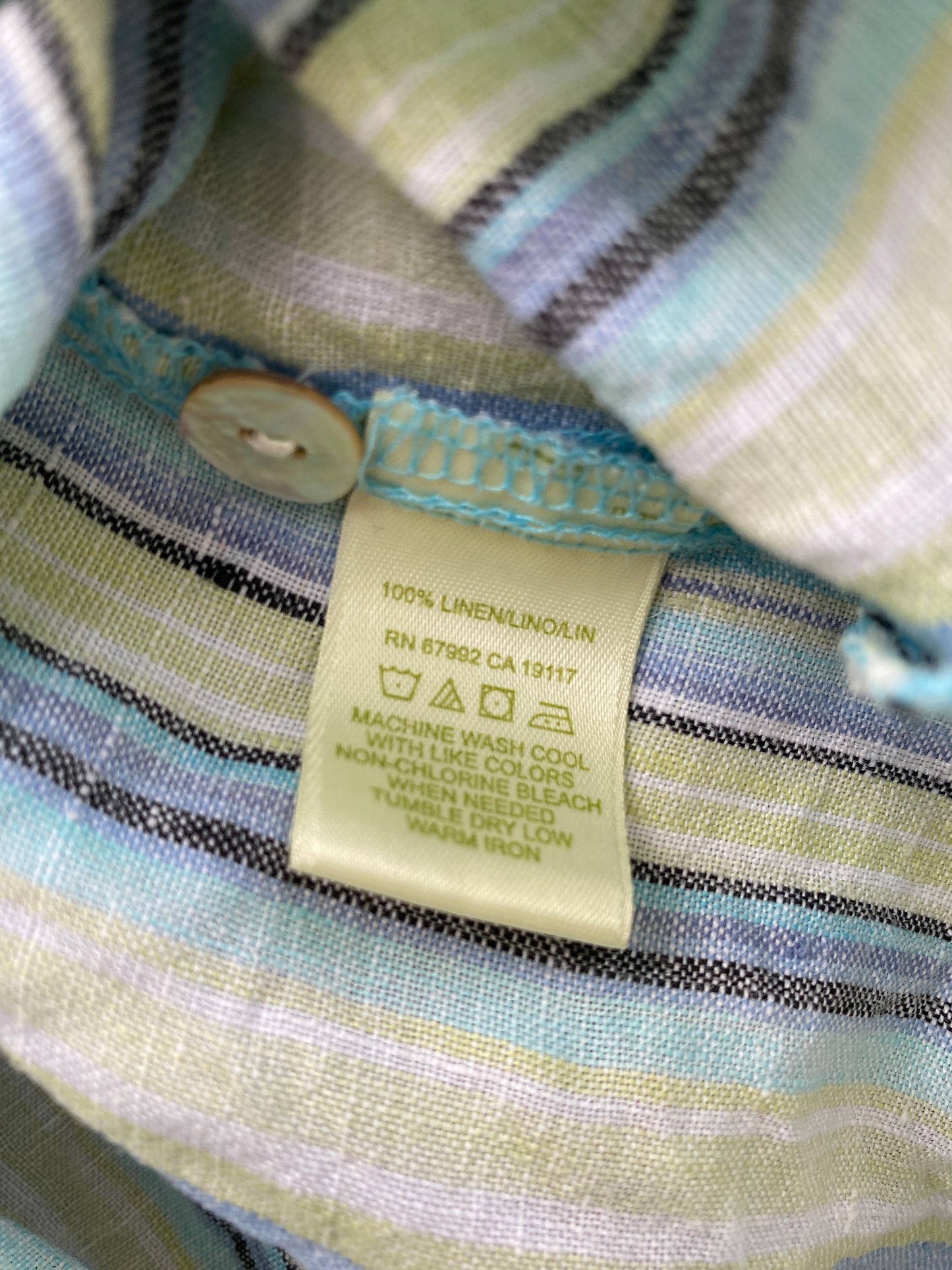 Long sleeve adult linen shirt size small | Sigrid Olsen
