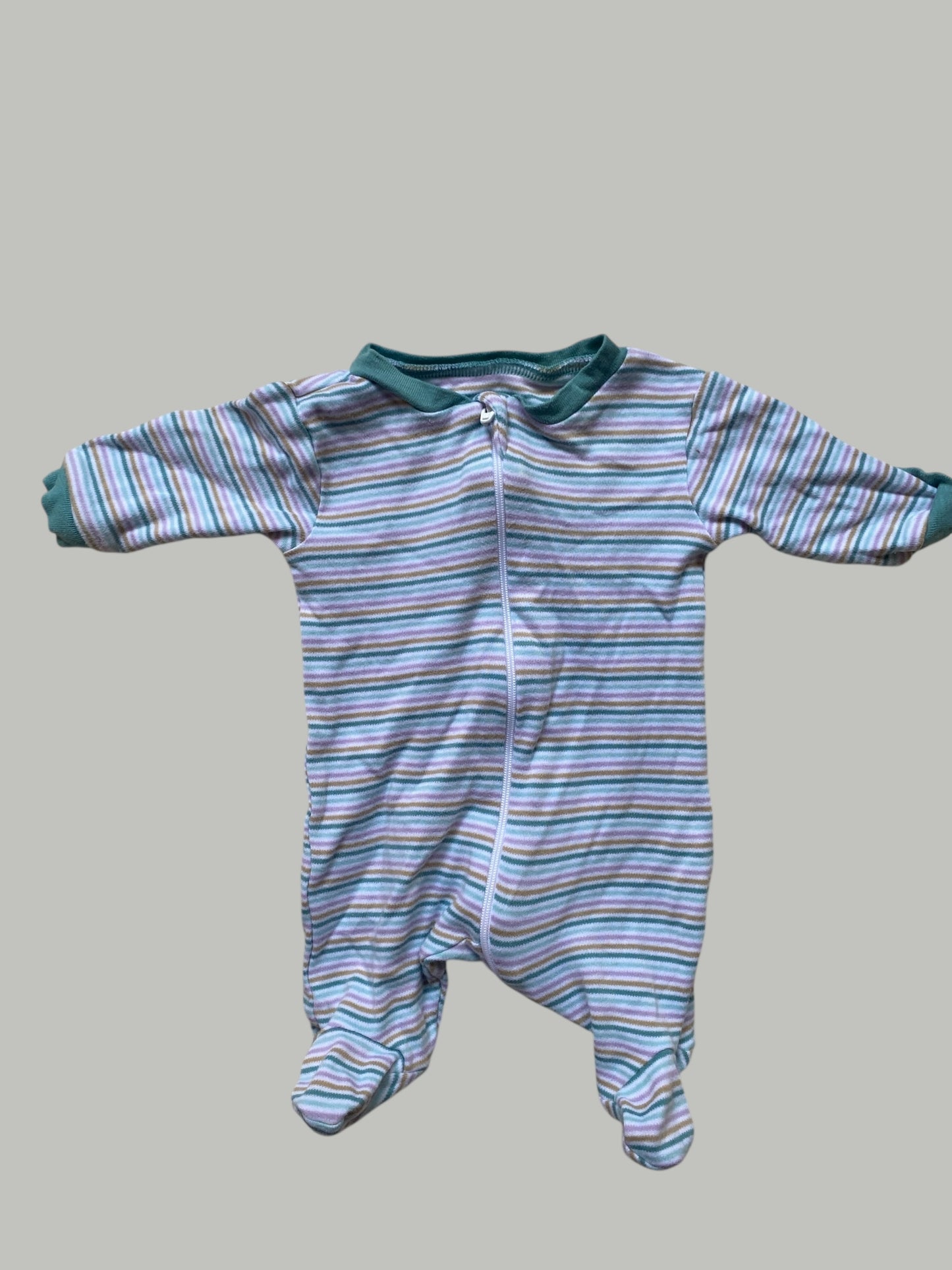 Cotton striped sleeper newborn | George - two available