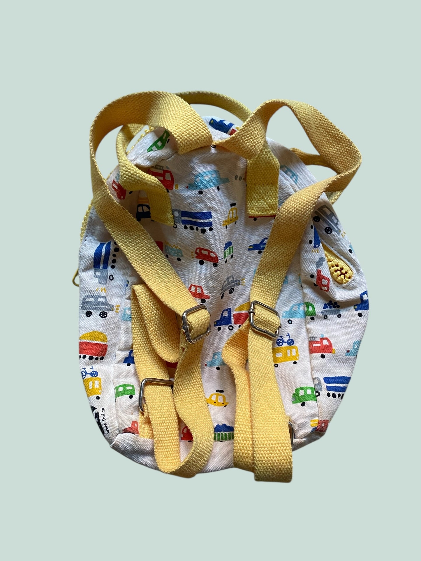 Toddler cars organic cotton backpack | Fluf