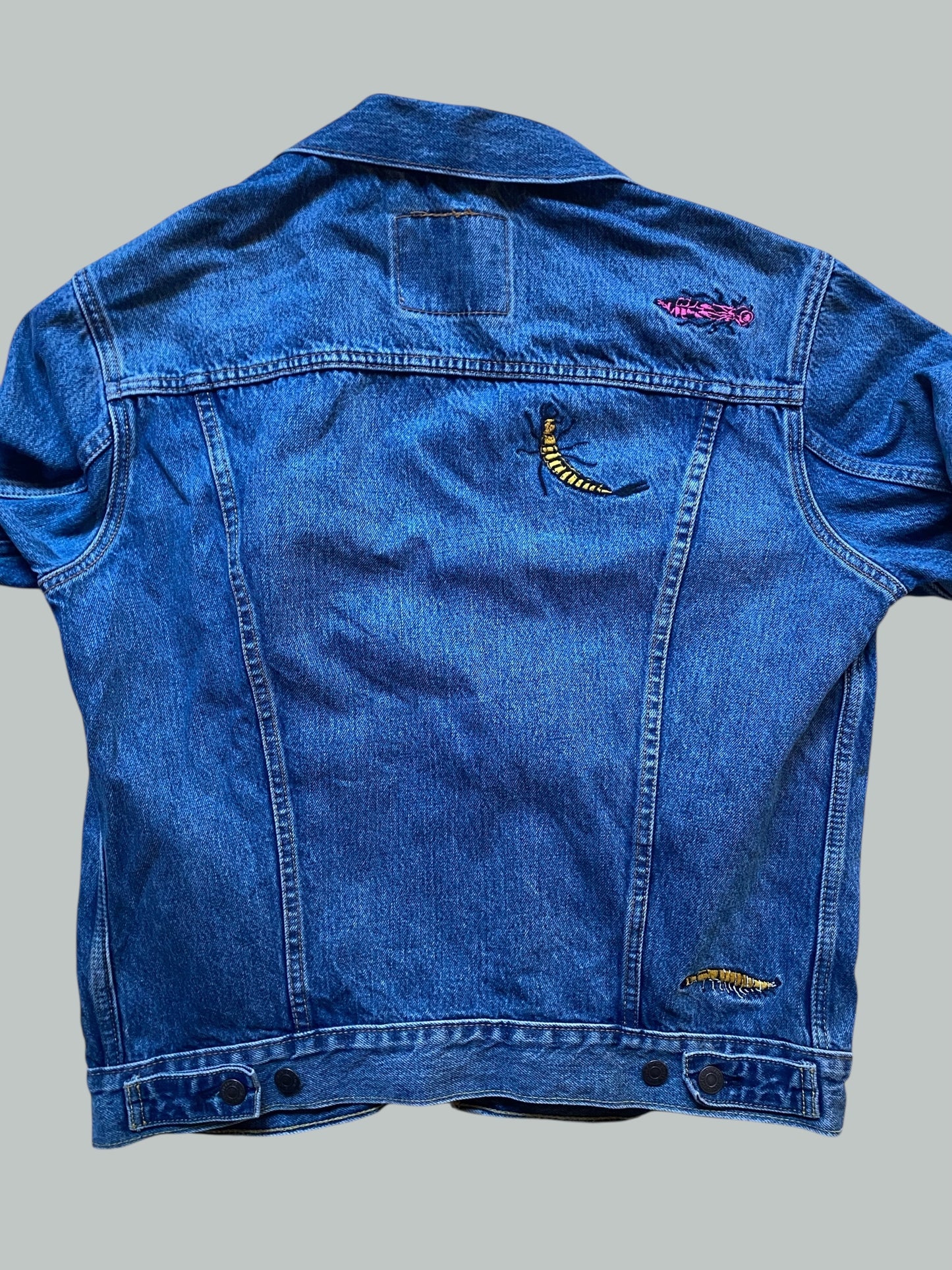 Cotton denim jacket with bugs embroidery adult medium | Levi's