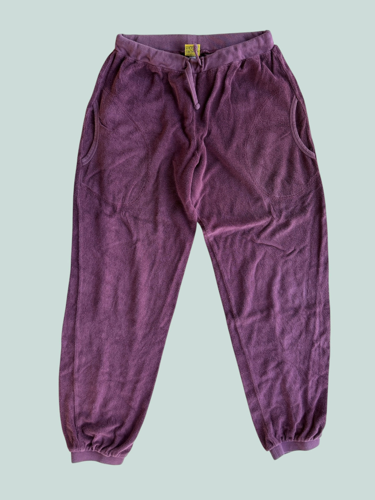 Maroon organic cotton terry ballon pants black 12-14Y/adult small(158) | Duns Sweden