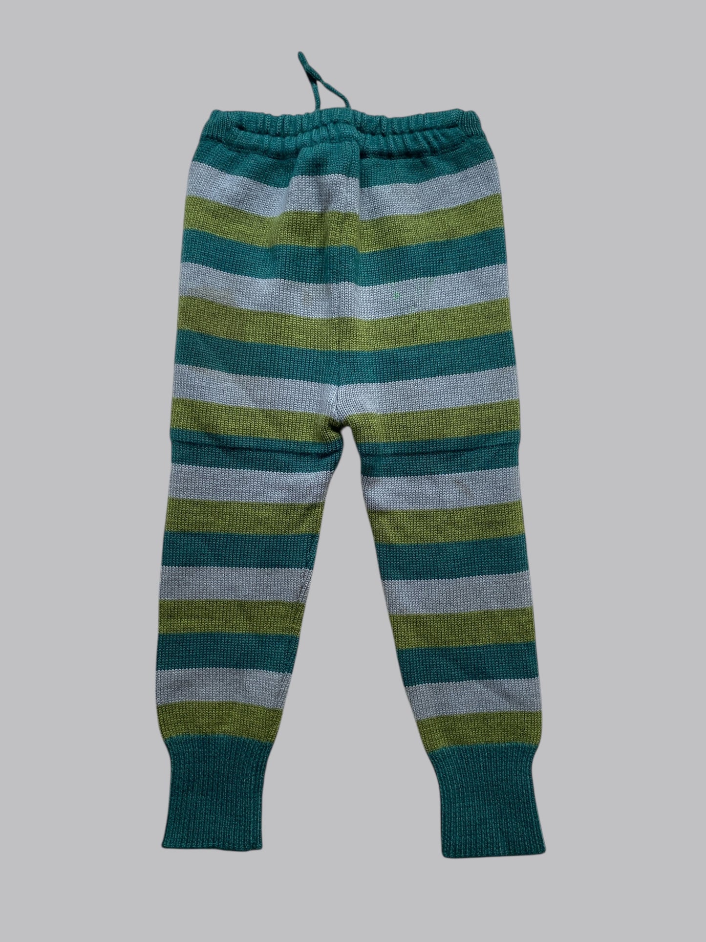Merino wool striped trackers 18-24m (fit large) | Sloomb