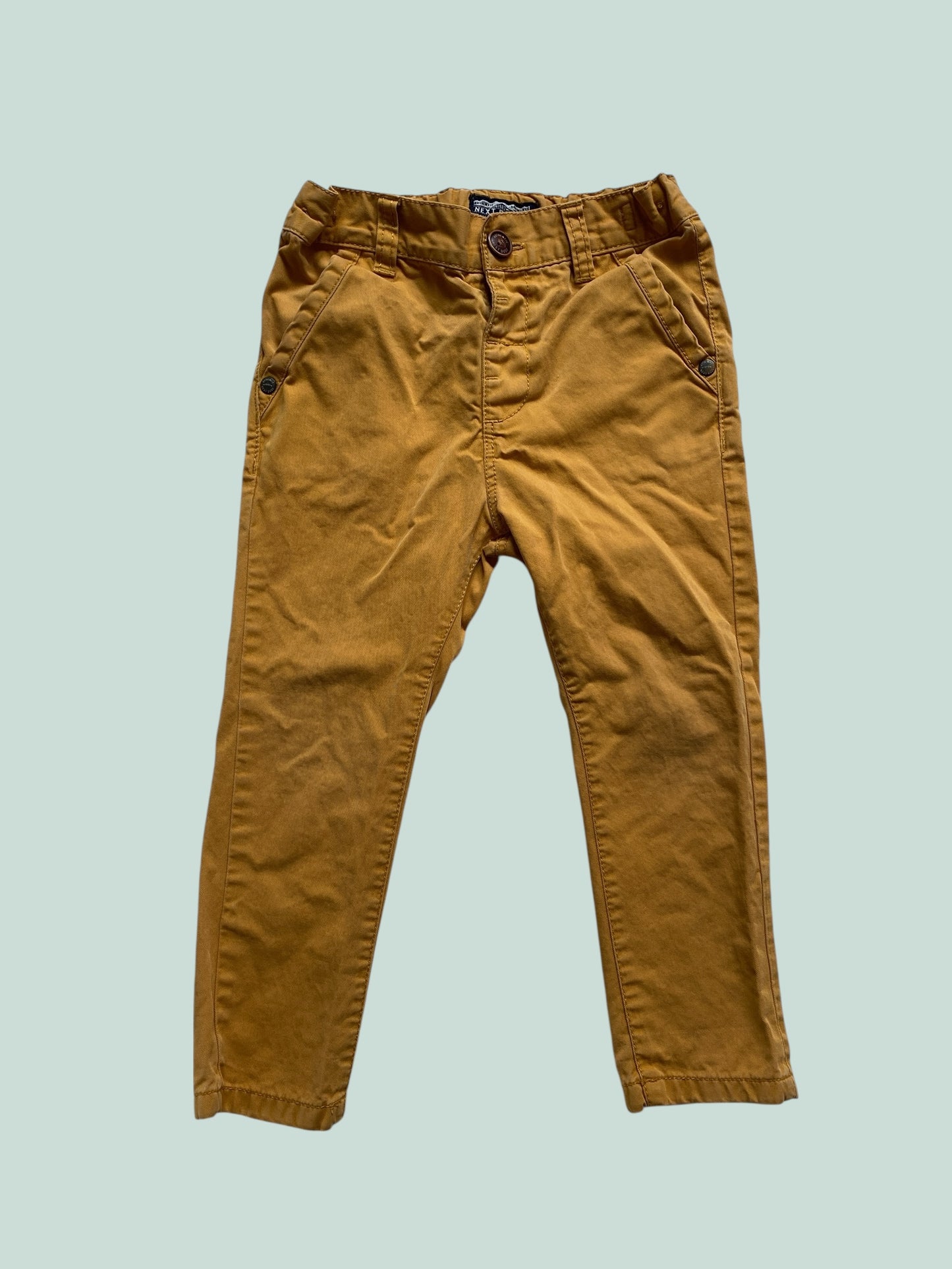 Mustard cotton pants 18-24m | Next