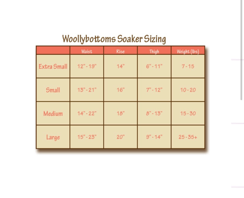 Wool diaper cover extra small | Woolybottoms