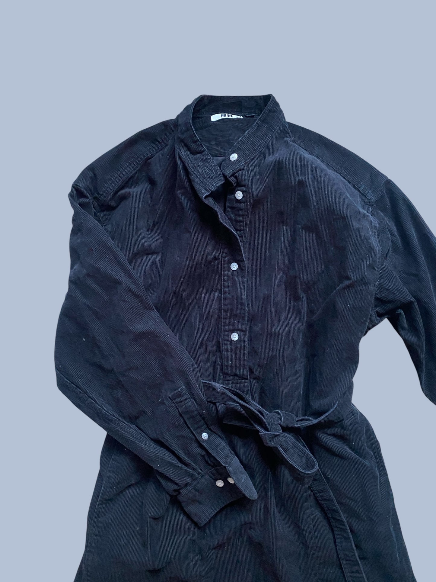 Black corduroy dress women’s medium | Uniqlo
