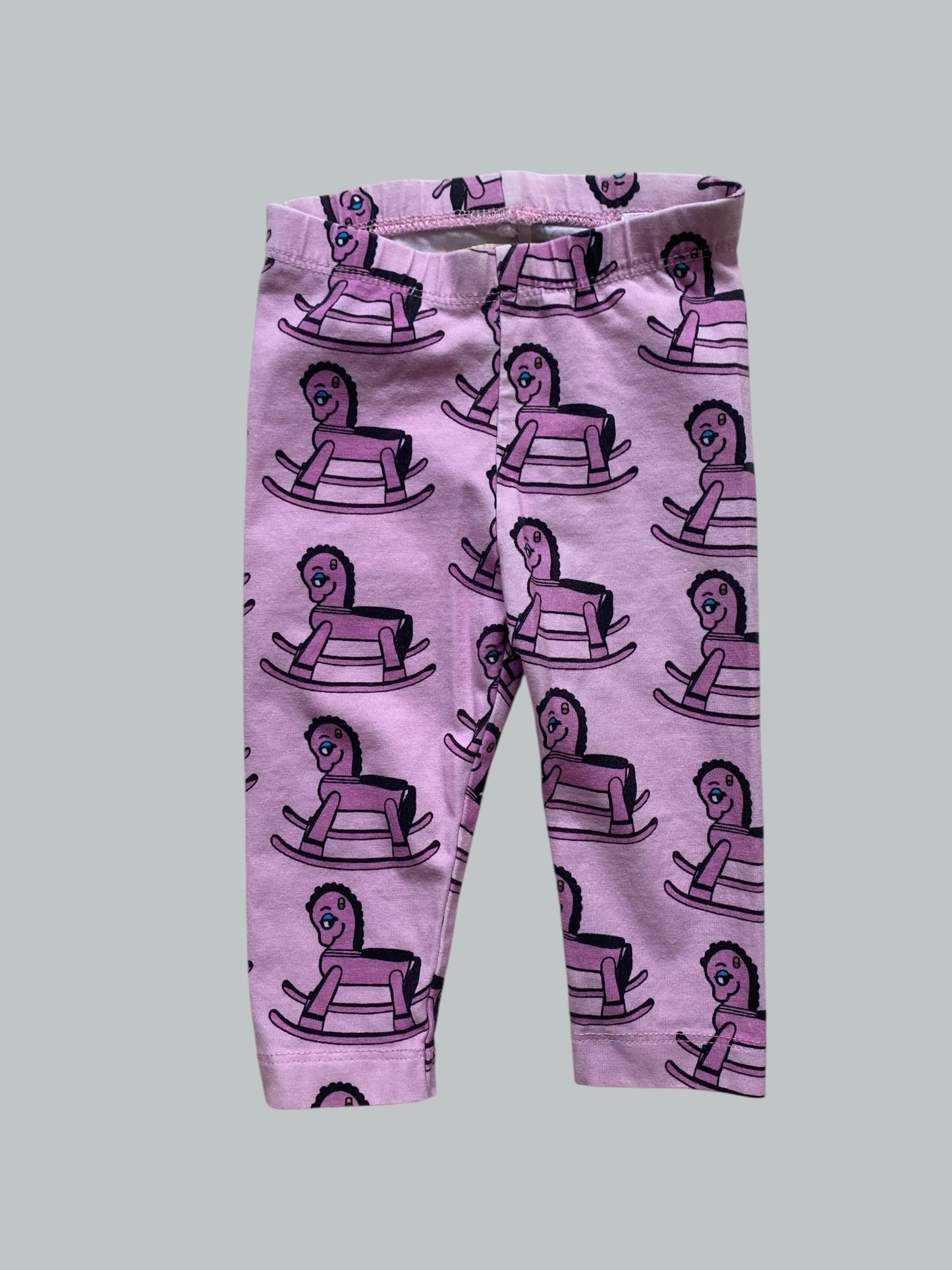 Organic cotton rocking horse leggings 3-6m | Hugo Loves Tiki