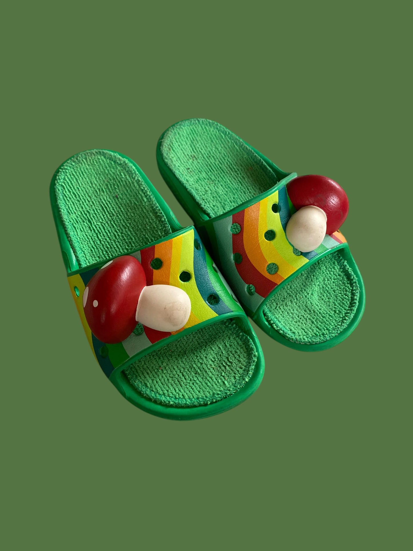 Mushroom sandals with Terry liner 11US Little Kids | Crocs