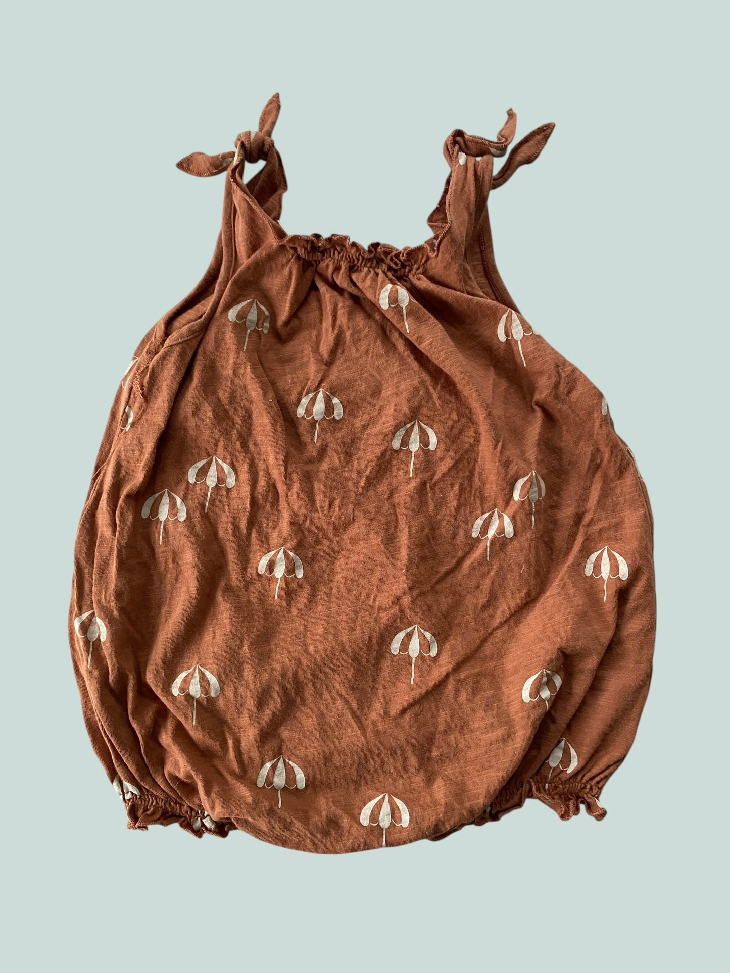 Cotton tie romper with sun umbrellas 2-3Y | Rylee + Cru