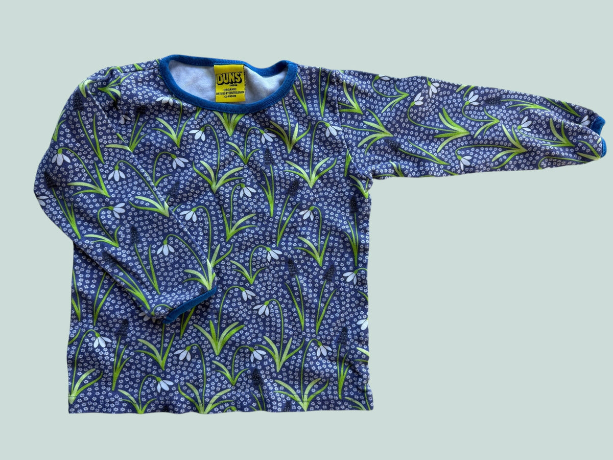 Organic cotton snowdrop sleeve top 18m (92, generous) | Duns Sweden