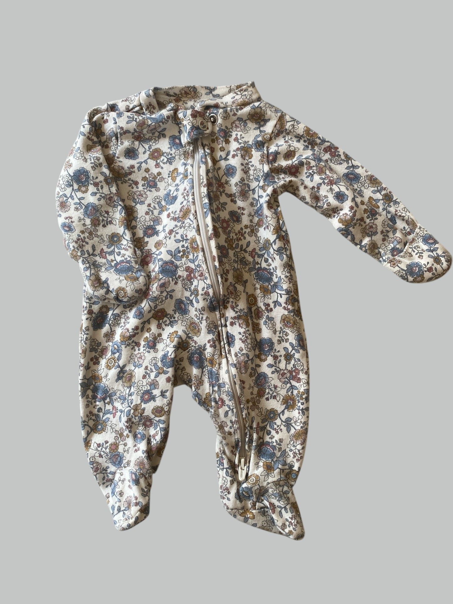 Organic cotton flower 2-way-zip sleeper 0m/newborn | Carter’s