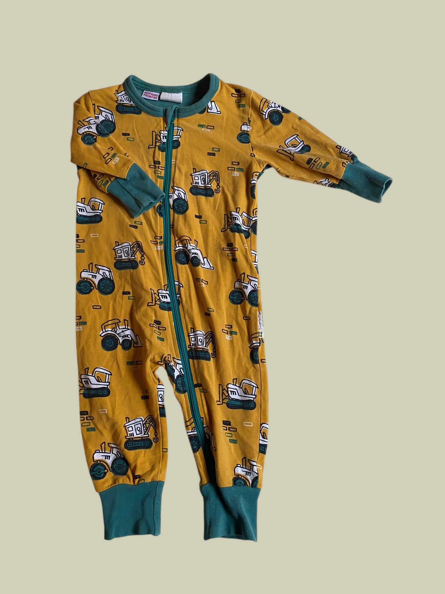 Organic cotton construction two-way zip sleeper 3-6m (generous) | Maxomorra