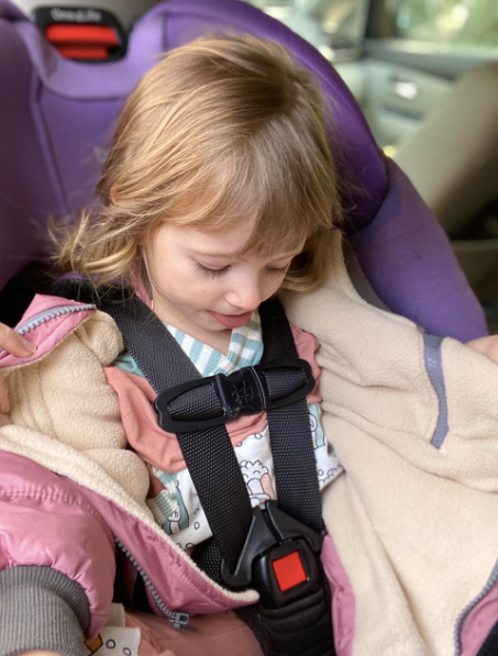 Children car seat safe coat 5Y | Buckle Me