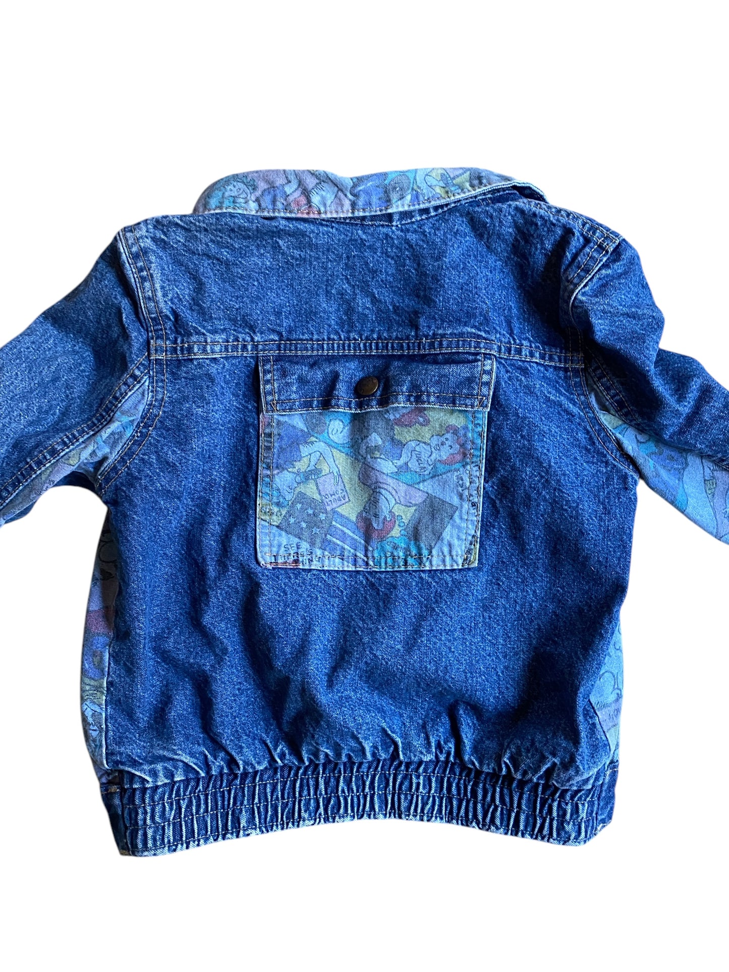 Vintage cotton cartoon denim jacket 6Y | Jordache