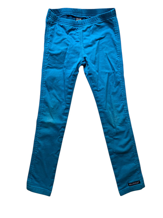 Teal slim stretchy pants 6-7Y (122) | Villervalla