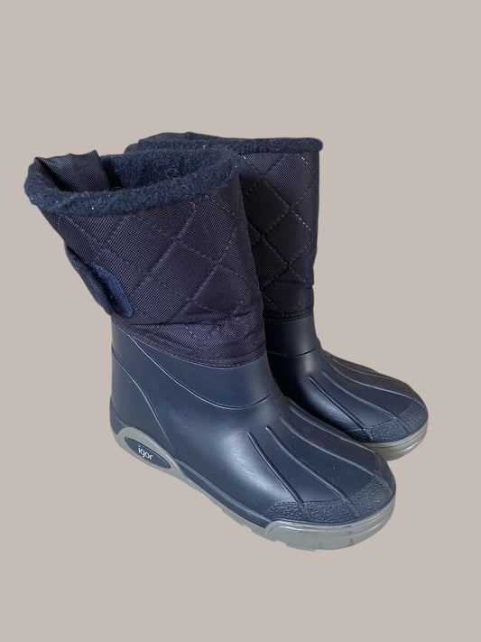 Navy snow boots size 4 US Big Kids (36) | Igor
