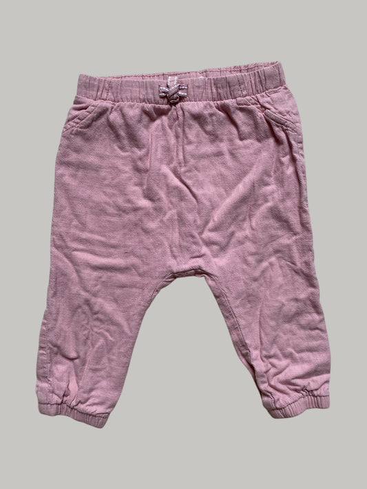 Cotton pink lined harem pants 12-18m | H&M