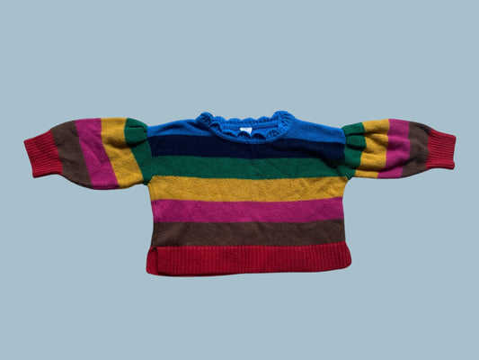 Cotton blend striped sweater 12-18m | Gap