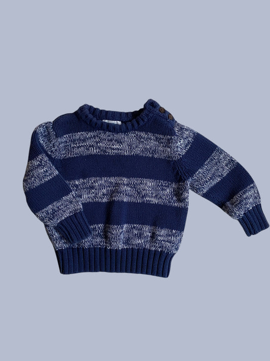 Cotton knit striped sweater 2Y | Old Navy