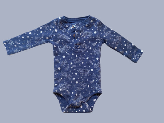 Organic cotton onesie 3-6m | Rabbit Moon Organics