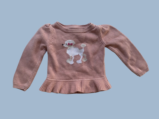 Poodle knit cotton blend sweater 2Y | Gap