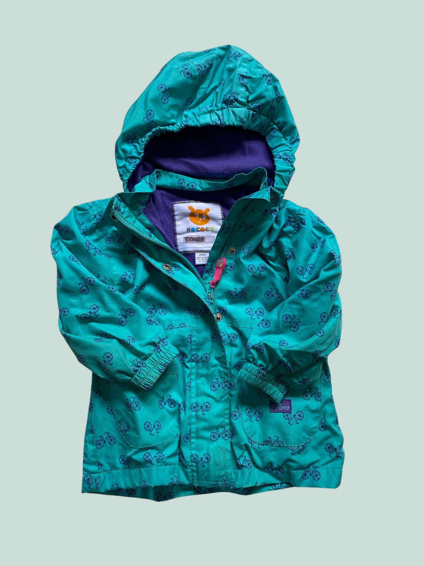 Green bicycle light jacket 2Y | Rococo