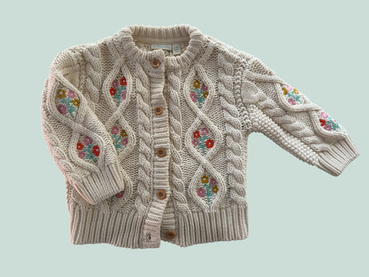 Cotton knit cardigan 2-3Y| JoJo Maman Bébé