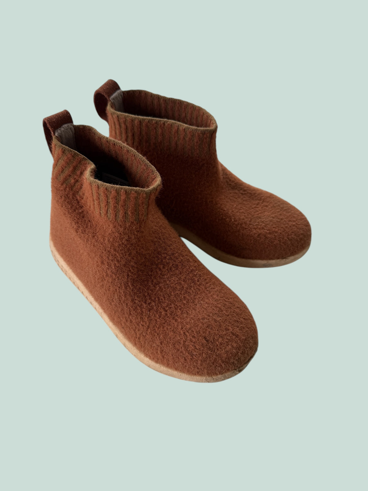 Rust brown ankle slip-on booties 10US Little Kids | Heyfolks