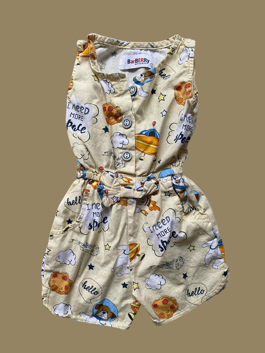 Cotton space romper 6-12m | BarBerry